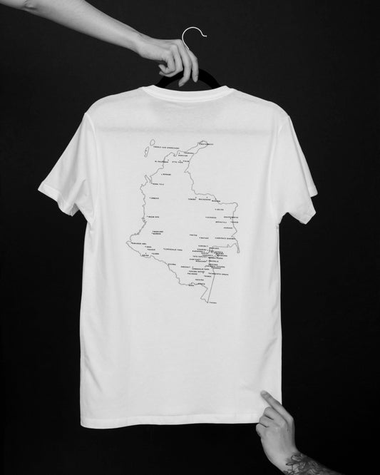 Camiseta Mapa Origen Crudo